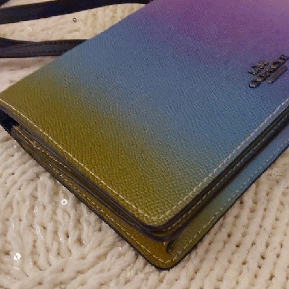 COACH Hayden Ombré Foldover Crossbody Clutch - Picture 14 of 16